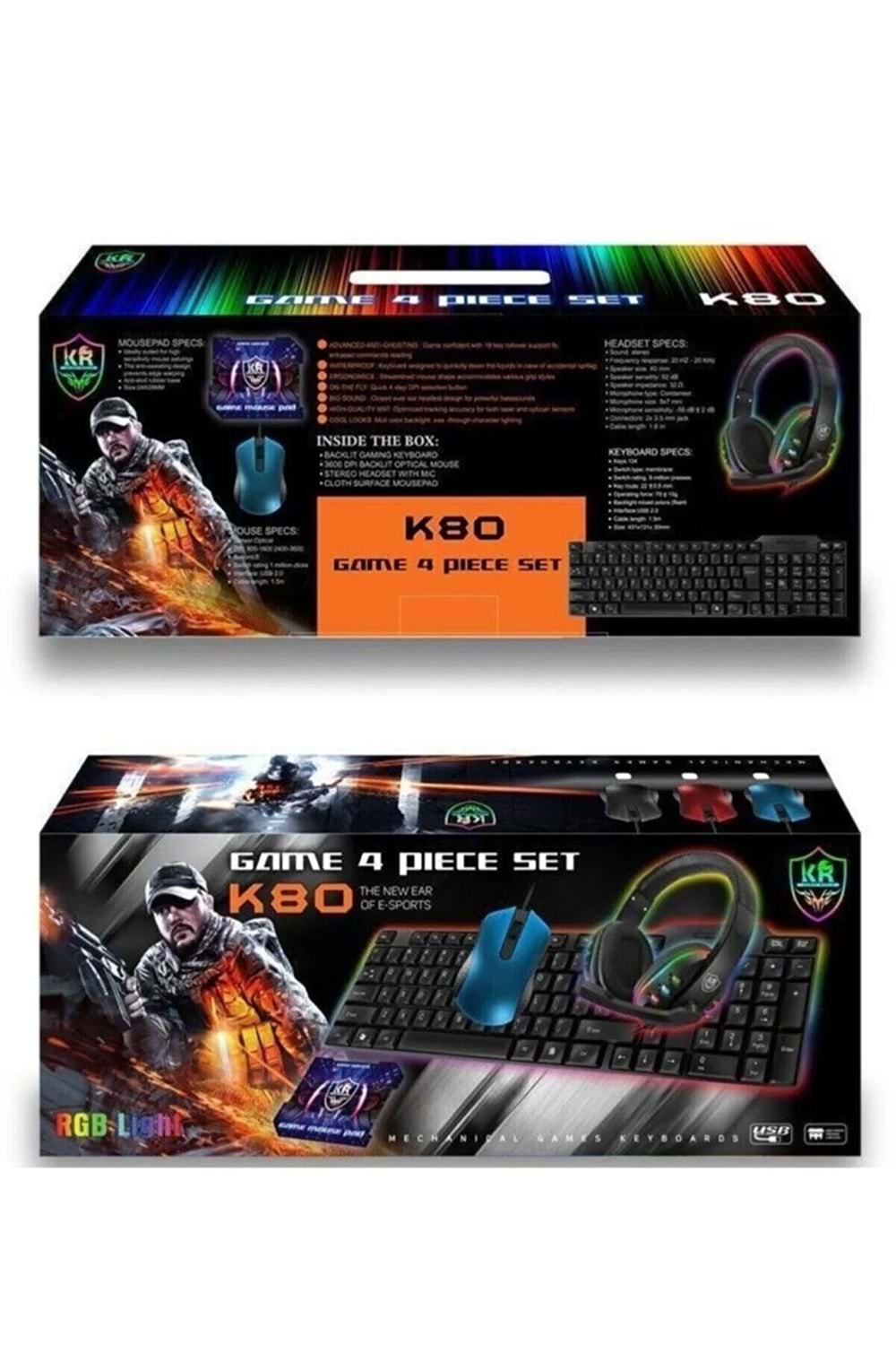 GAME 4 PIECE SET K80 OYUNCU SETİ