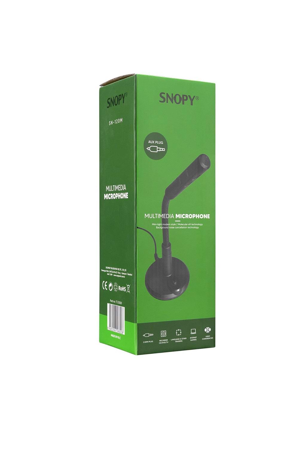 Snopy SN-120M Siyah Masaüstü Mikrofon