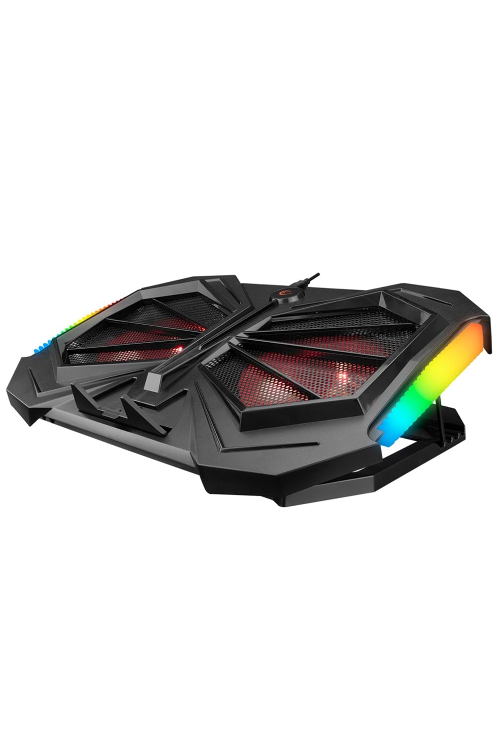Addison Rampage AD-RC11 SPIDER Siyah 2 Fan 2 USB RGB Işıklı 15-17 Notebook Soğutucu Stand