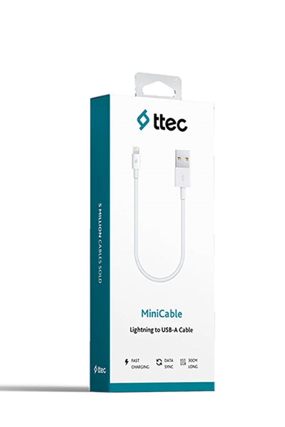 TTEC 2DK7512B MINICABLE BEYAZ SARJ KABLOSU