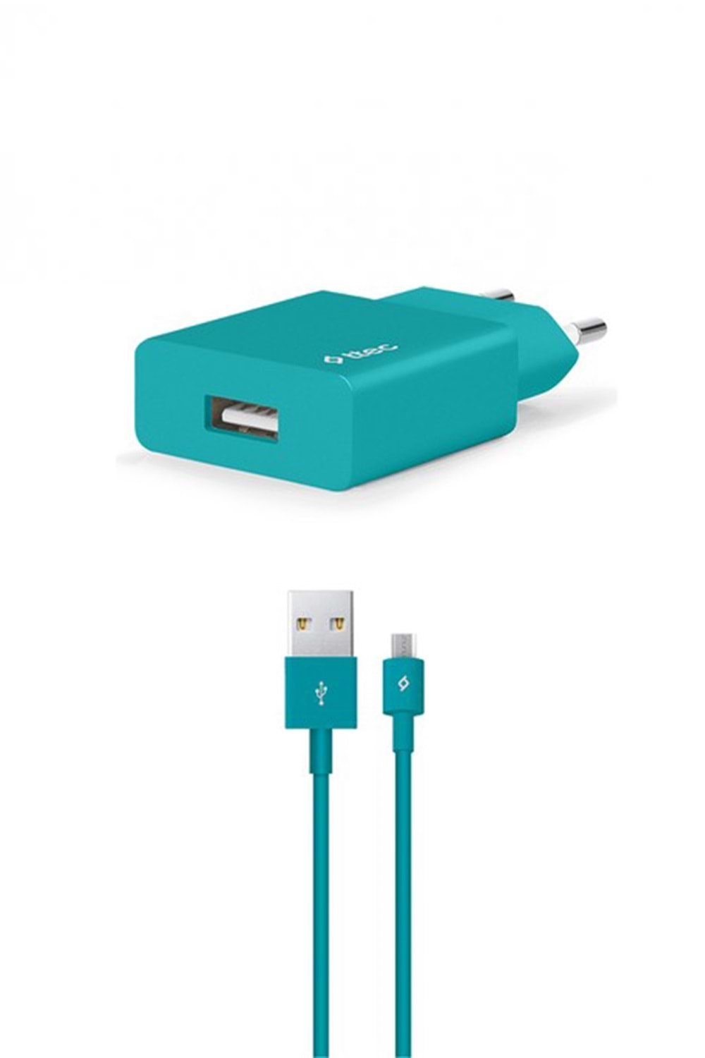 TTEC 2SCS20MTZ SMARTCHARGER 2.1A SEYAHAT ŞARJ ALETİ MİCRO USB KABLO TURKUAZ