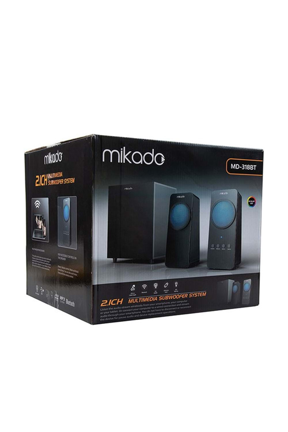 Mikado MD-318BT 25 W 2+1 Bluetooth Müzik Seti