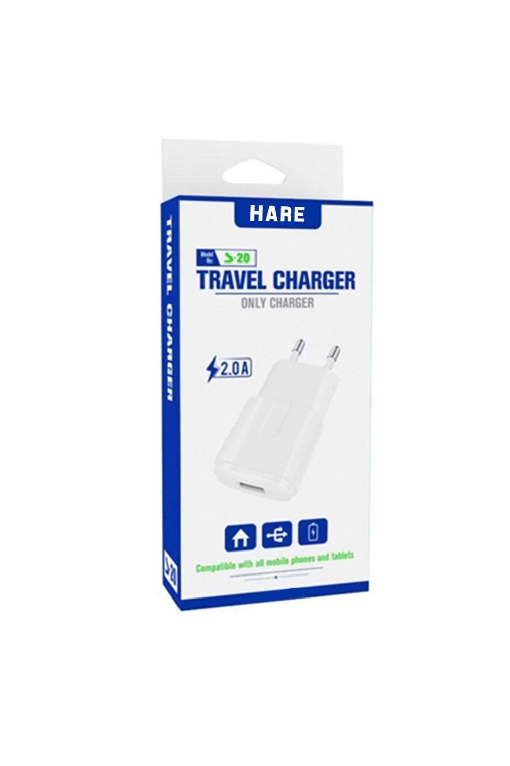 Hare S-20 2A Micro Seyahat Şarj Aleti