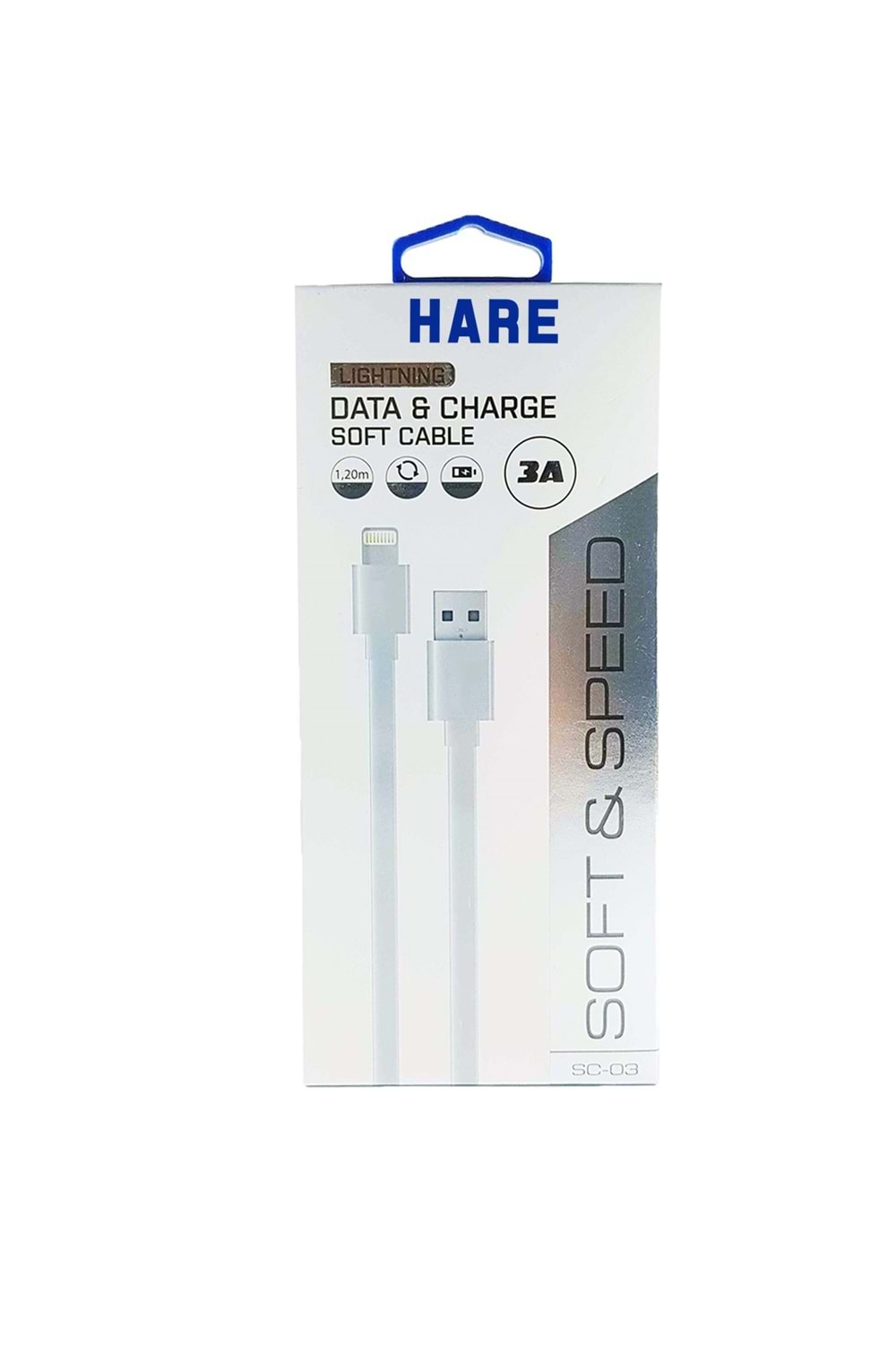Hare SC-03 iPhone Soft Şarj Kablosu