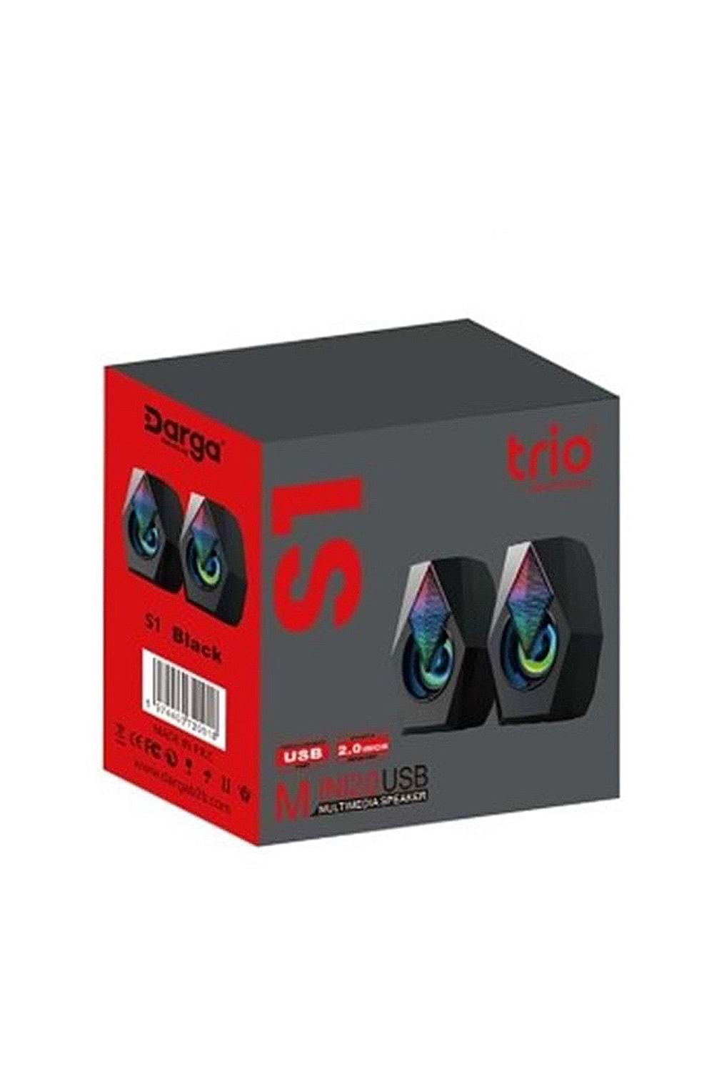 TRİO S1 LEDLİ BİLGİSAYAR HOPARLÖRÜ