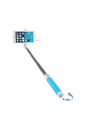 Addison AD-S33 Kablolu Beyaz/Mavi Selfie Çekim Çubuğu