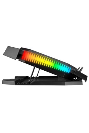 Addison Rampage AD-RC11 SPIDER Siyah 2 Fan 2 USB RGB Işıklı 15-17 Notebook Soğutucu Stand
