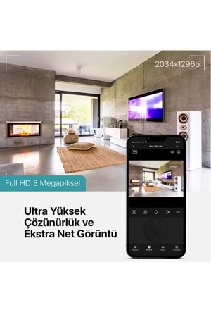 TTEC Wizi Pro Full Hd 360 Derece Tak Çalıştır Wi-fi Akıllı Kamera