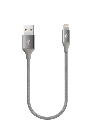 TTEC 2DK28UG ALUMICABLE MINI UZAY GRI SARJ KABLOSU