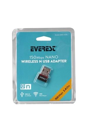 Everest Ewn-760N 150Mbps Nano Wireless N Usb Adapter