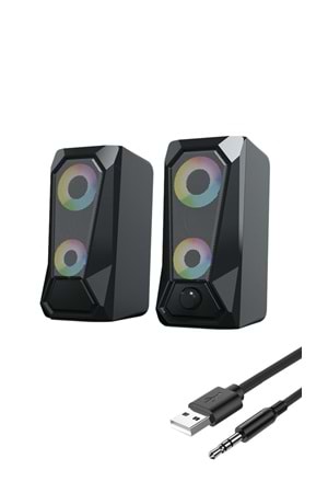 TRİO TRS2 LEDLİ BİLGİSAYAR HOPARLÖRÜ