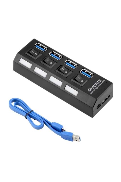 Gabble GAB-UAP304 USB 3.0 HUB ÇOKLAYICI ANAHTARLI 4 PORT