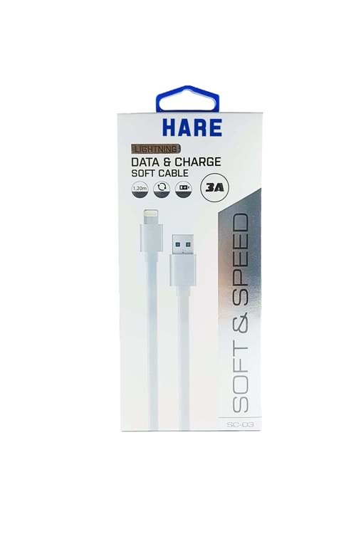 Hare SC-03 iPhone Soft Şarj Kablosu